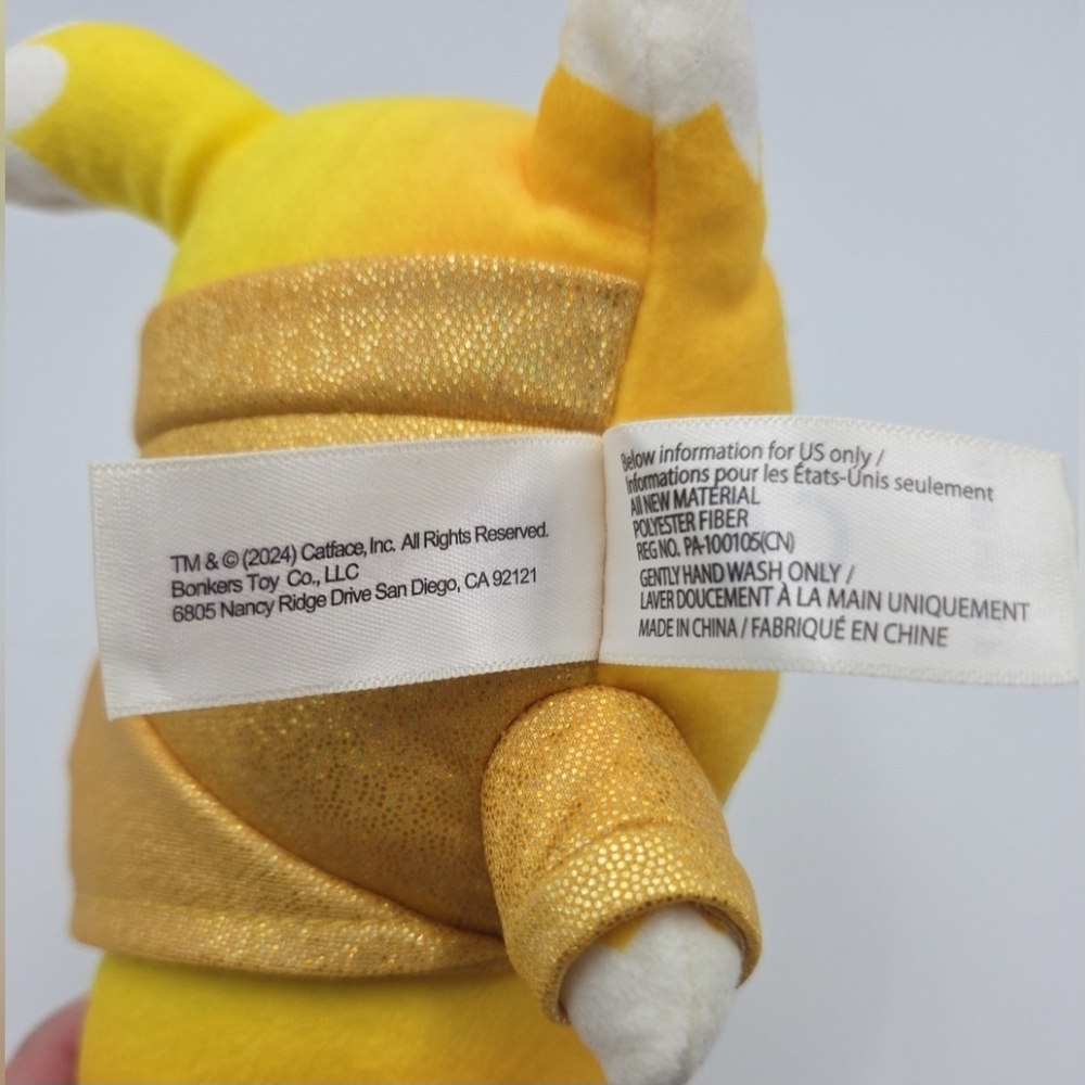 Aphmau MeeMeows Gold Glitter Hoodie Cat Plush Stuffed Animal Toy 6" EUC - Picture 7 of 7